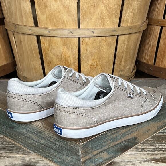 Keds Center 2 Beige Canvas Canvas Lace-Up Casual Comfort Sneakers Women Size 8.5 - Picture 5 of 11